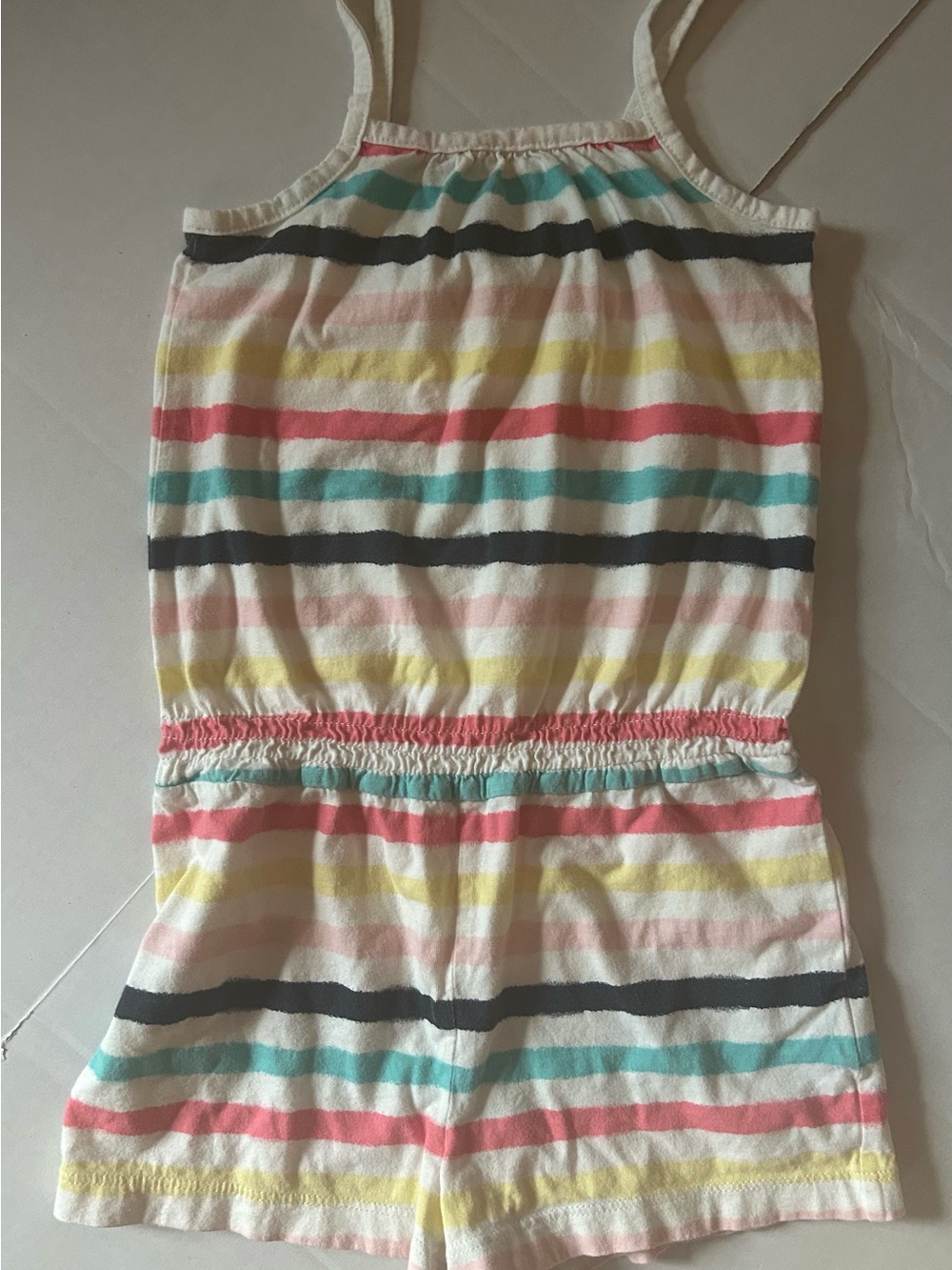 GAP Striped Sleeveless One-Piece Romper
